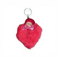 Sleepy Baby Pom-Pom Keychain 💕
